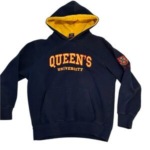 Russell Athletic Navy and Yellow Men's Sweater